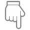 Backhand Index Pointing Down emoji on HTC